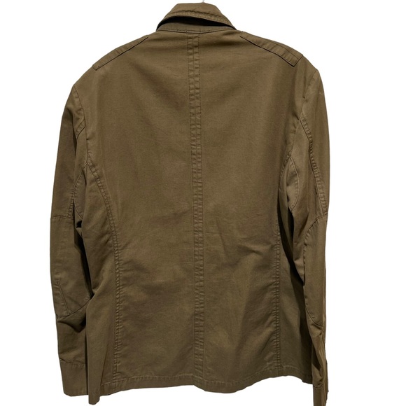 TED BAKER Women’s Army Green Military Utility Shacket Size 3 - Picture 4 of 12